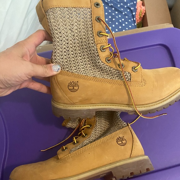 timberland open weave boot